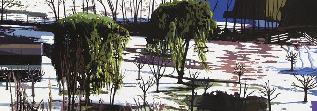 Los canales de Babilonia -
Óleo sobre lienzo (díptico). 116-324 cm