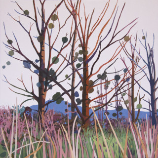 Orillas del río Urbi - Óleo sobre lienzo (díptico). 146-235 cm