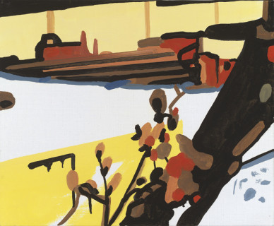 Pesebre/Flor de invierno - Óleo sobre lienzo. 22-27 cm