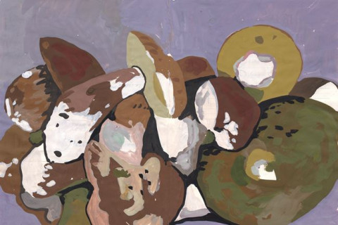 HONGO BELTZA - Gouache sobre papel. 27X20