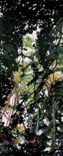 Aesclus hipocastanum - Óleo sobre lienzo. 130 x 54 cm