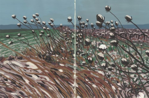 Cardos - Gouache en papel 26,5x40 cm