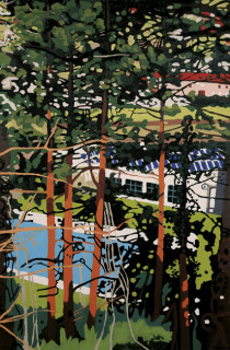 Club Natación - Óleo sobre lienzo. 81 x 55 cm