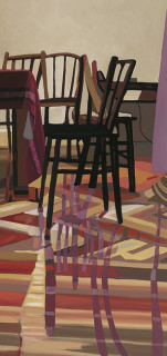 Comedor I - Óleo sobre lienzo. 114 x 54 cm