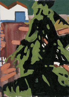 Cedro de Odara - Óleo sobre lienzo. 24 x 19 cm