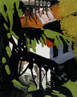 Cedro del Líbano - Óleo sobre lienzo. 27 x 19 cm