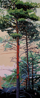 Errea - Óleo sobre lienzo. 130 x 54 cm