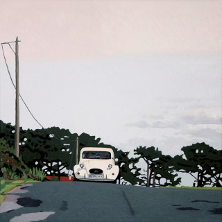 Ironía hippie - Óleo sobre lienzo. 81 x 81 cm