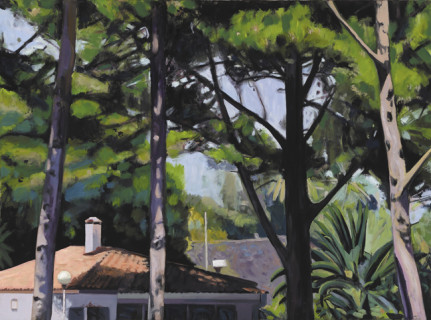 Los pinos - Óleo sobre lienzo. 130 x 97 cm