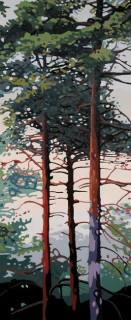 Laricio - Óleo sobre lienzo. 130 x 54 cm