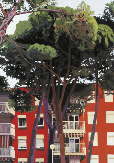 Urbanización - Óleo sobre lienzo. 162 x 114 cm